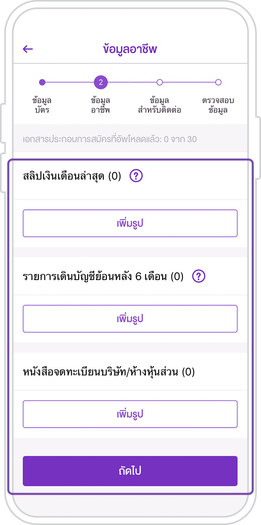 สมัครบัตรเครดิต